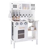 New Classic Toys Kitchenette-Modern-Electric Cooking-White, Color Blanco (11068)