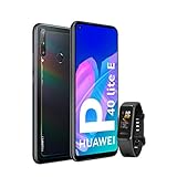 Huawei P40 Lite E - Smartphone Con Pantalla Fullview De 6,39' (Kirin 710, 4 Gb + 64Gb, Triple Cámara Ia De 48Mp, Batería De 4000 Mah), Color Negro + Band 4 Negra