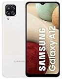 Samsung Galaxy A12 | Smartphone Libre 4G Ram Y 128Gb Capacidad Interna Ampliables | Cámara Principal 48Mp | 5.000 Mah De Batería Y Carga Rápida | Color Blanco [Versión Española]