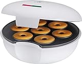 Clatronic Dm 3495 Máquina Para Hacer Donuts O Rosquillas, Placa Ant, 900 W, Plástico, Blanco