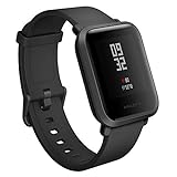Amazfit Bip Smartwatch Monitor De Actividad Pulsómetro Ejercicio Fitness Reloj Deportivo (Versión Internacional) Negro/black (Reacondicionado)