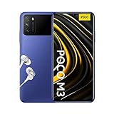 Poco M3 - Smartphone 4+128Gb, Pantalla 6,53' Fhd+ Con Dot Drop, Snapdragon 662, Cámara Triple De 48 Mp Con Ia, Batería De 6000 Mah, Cool Blue