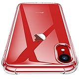 Canshn Funda Iphone Xr, Carcasa Protectora Antigolpes Transparente Con Parachoques De Tpu Suave Flexible [Slim Delgada] Anti-Choques Compatible Para Apple Iphone Xr 6,1” - Transparente