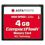 Agfaphoto - Tarjeta De Memoria Cf 4 Gb (120X Alta Velocidad, Mlc)