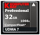 Komputerbay 32Gb Professional Compact Flash Tarjeta 1066X Cf Escribir 155Mb/s Leer 160Mb/s Velocidad Extrema Udma 7 Raw