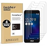Ivoler [4 Unidades] Protector De Pantalla Para Asus Zenfone 3 Max Zc520Tl 5.2 Pulgadas, Cristal Vidrio Templado Premium