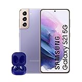 Samsung Smartphone Galaxy S21 5G De 128 Gb Violeta & Buds Live Azul [Versión Española]